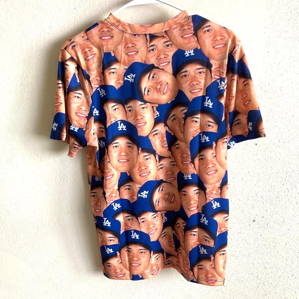 Amazon.co.jp: [MLB] 【海外限定】 大谷翔平 フェイスTシャツ